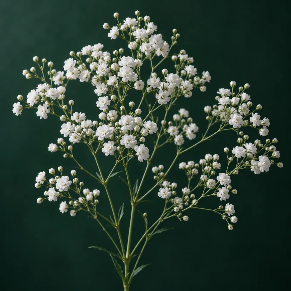 Paniculata sobre un fondo verde oscuro